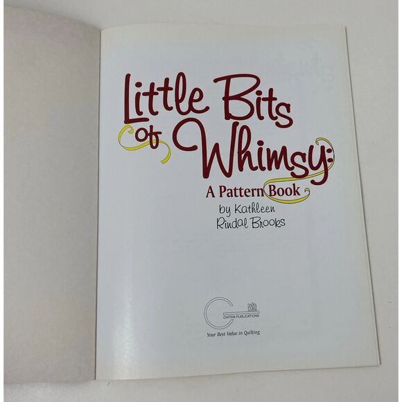 Little Bits of Whimsy : A Pattern Book by Kathleen R. Brooks (VTG-1997, Trade... - Picture 4 of 15